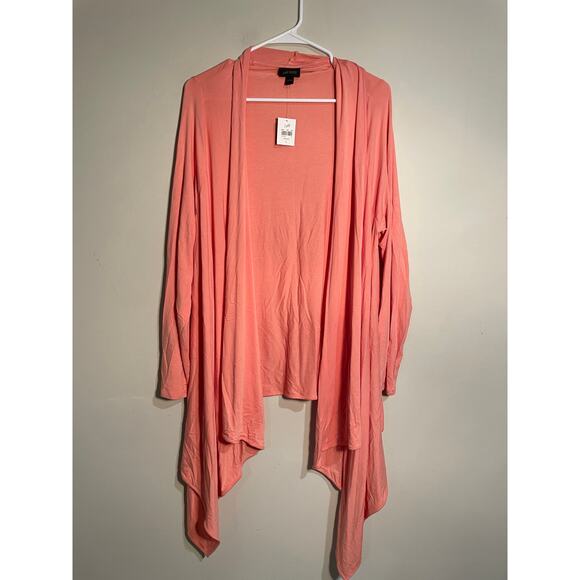 J.Jill Sweaters - J.Jill Wearever Collection Open Waterfall Front Cardigan in Apricot Size Large
